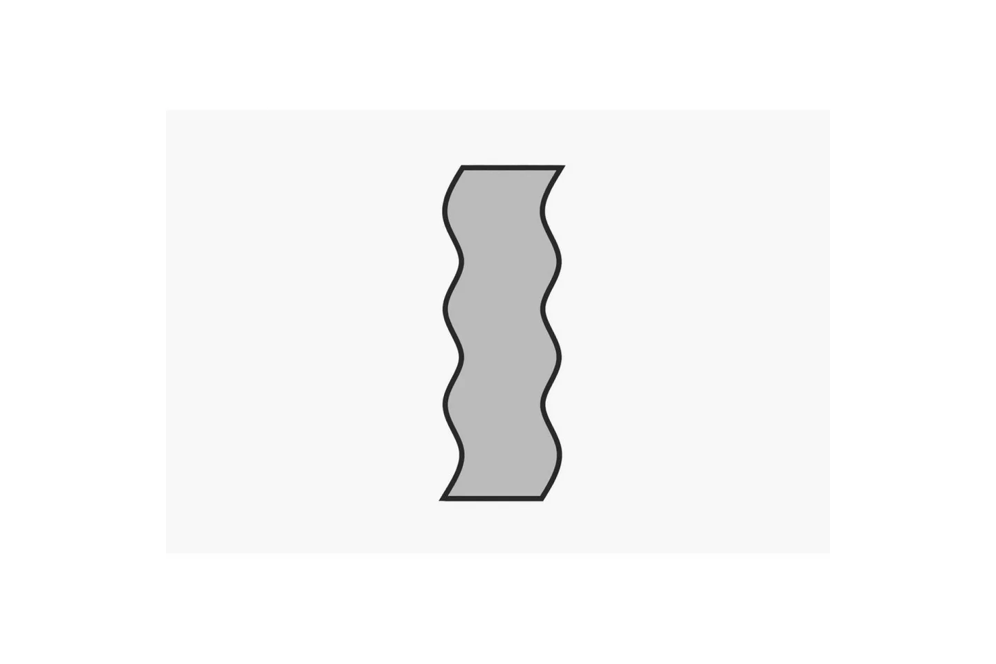 Spegel Safidon Vit / Svart - Vit / Svart