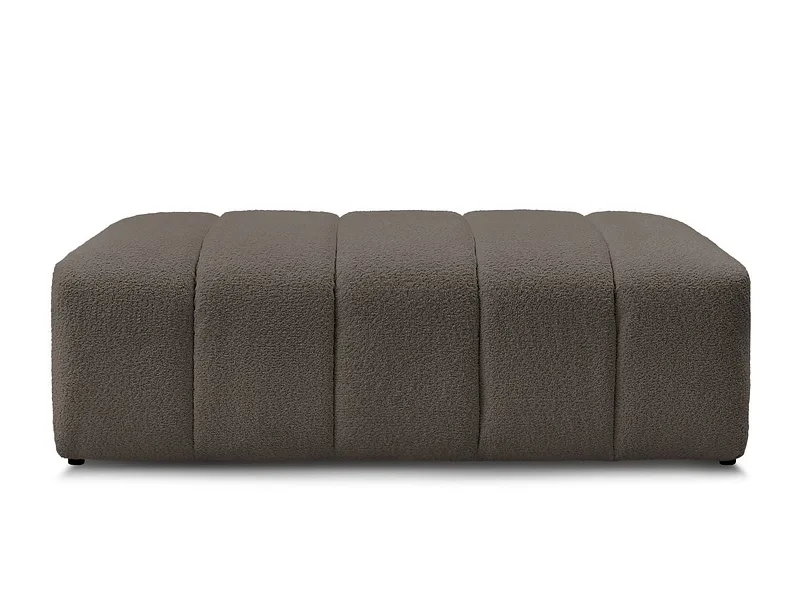 Hocker BOBOCHIC ANNECY 70x140x45cm boucle-stoff rotbraun