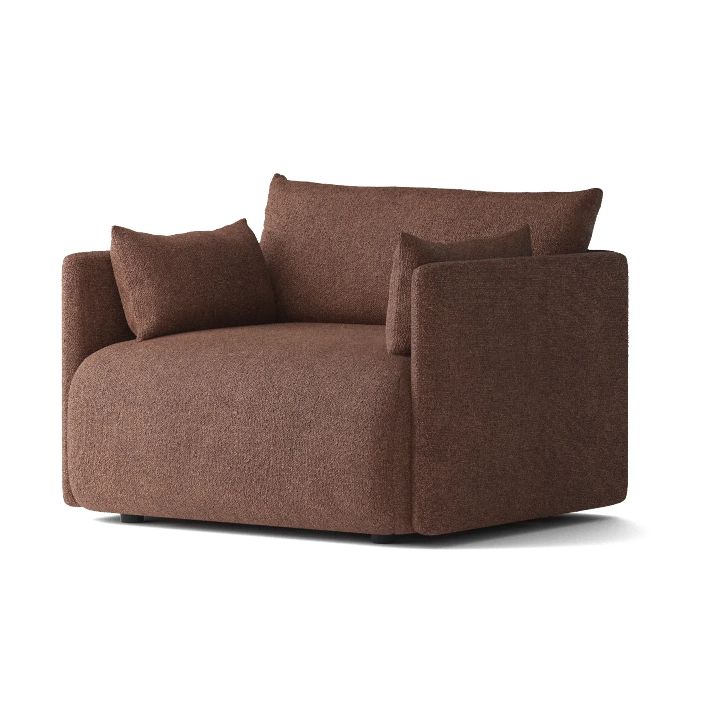 Audo Copenhagen Offset fåtölj Audo Bouclé 08 Bordeaux
