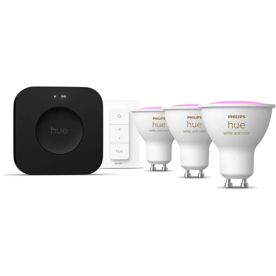 Leuchtmittel Philips Hue Kunststoff GU10 4.2 W - Farbe: weiss - LED - Leuchtmittel