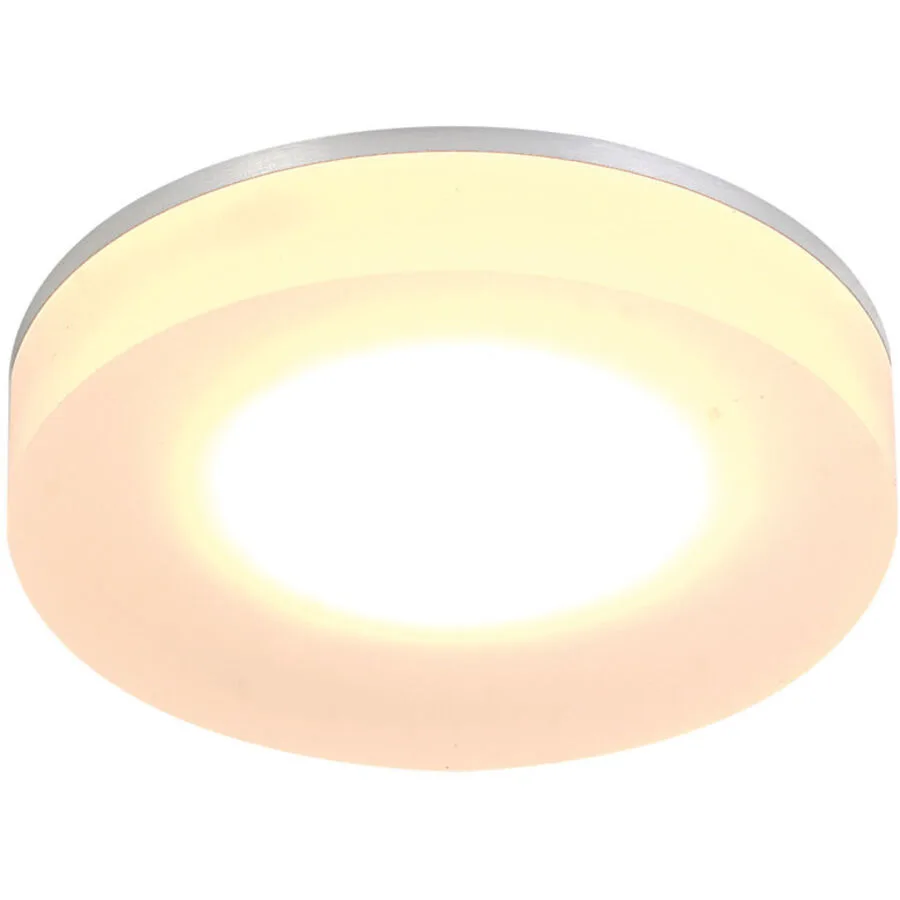 Bopp Deckenlampe One Silber Aluminium 9 cm 2.5 cm - Farbe: Aluminium geschliffen - LED - Lichtfarbe: Extra warmweiss - Deckenlampe- LED