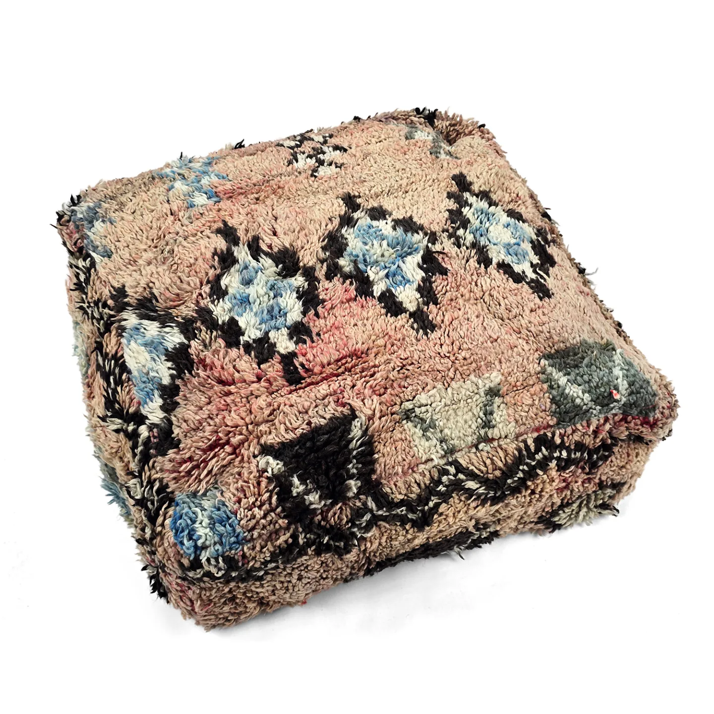 Sittepuff - Marokkansk Azilal 094 (Størrelse: 60 x 60 cm)