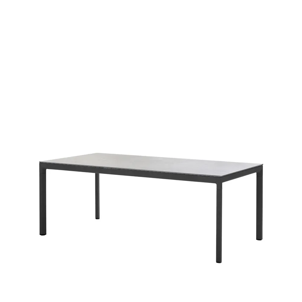 Cane-line Drop Esstisch Fossil grey-lavagrau aluminium stativ