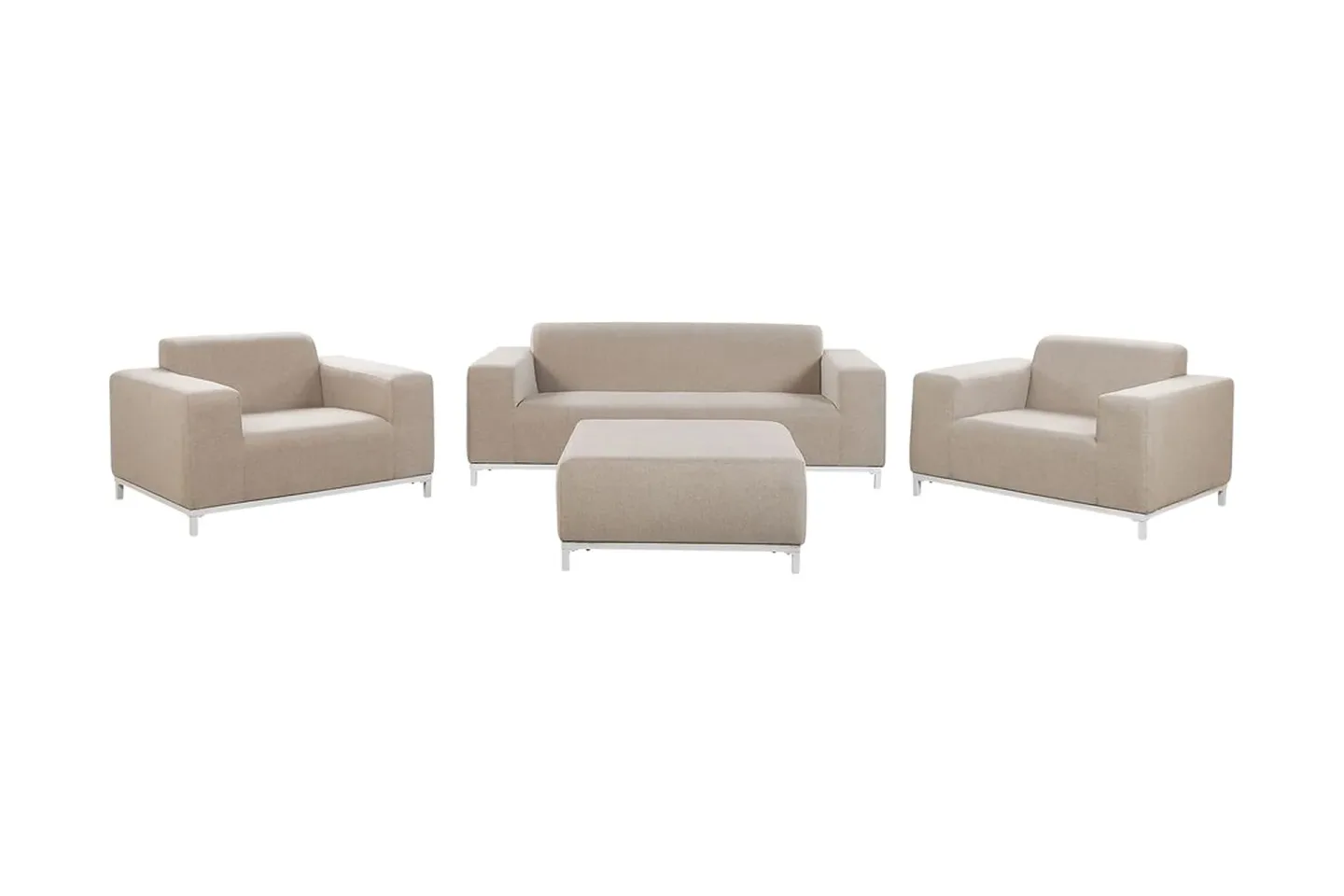 Hughen Loungegrupp Utomhus 5-sits - Beige