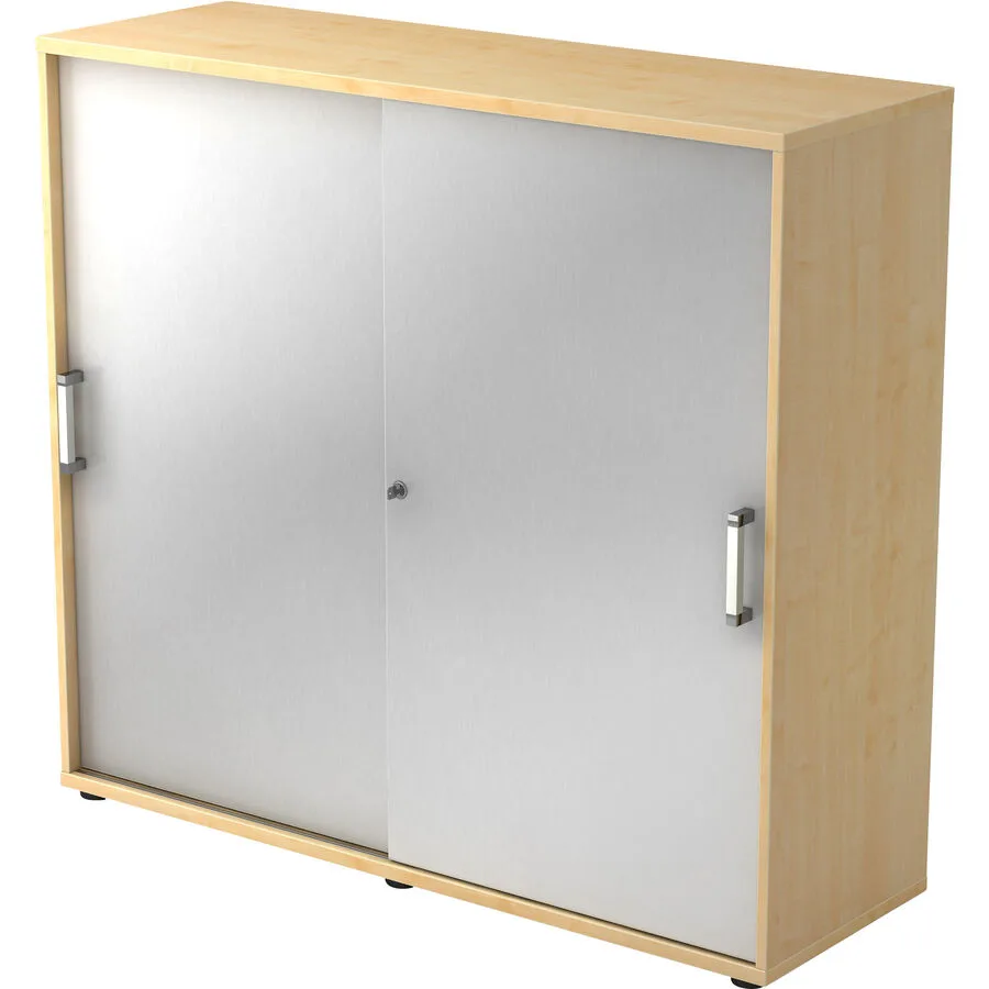 Aktenschrank Office silber Holzwerkstoff B 120 H 110 cm