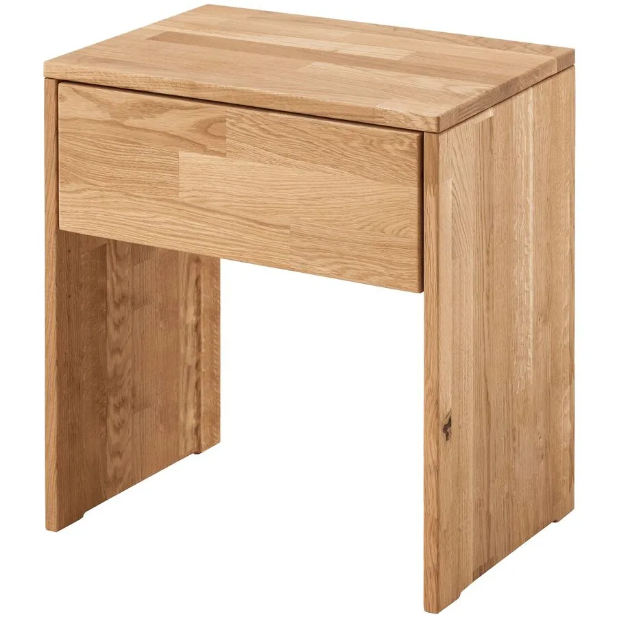 Nachttisch Cyrill Wildeiche massiv - Farbe: natur