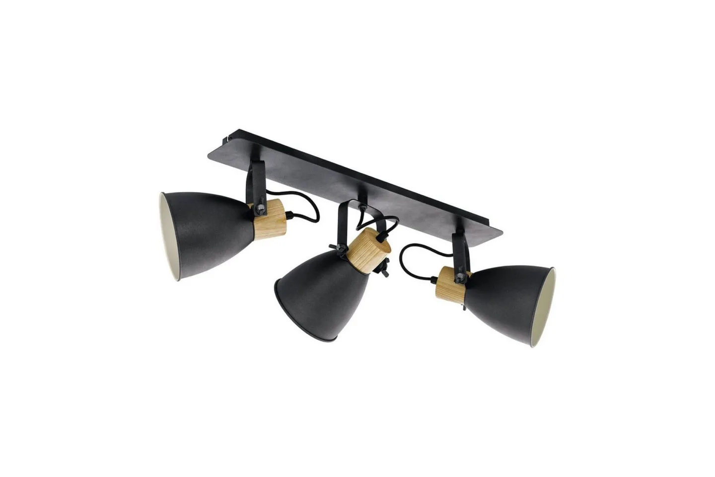 Spotlight Eglo Coswarth med 3 Lampor - Antracit/Beige/Brun