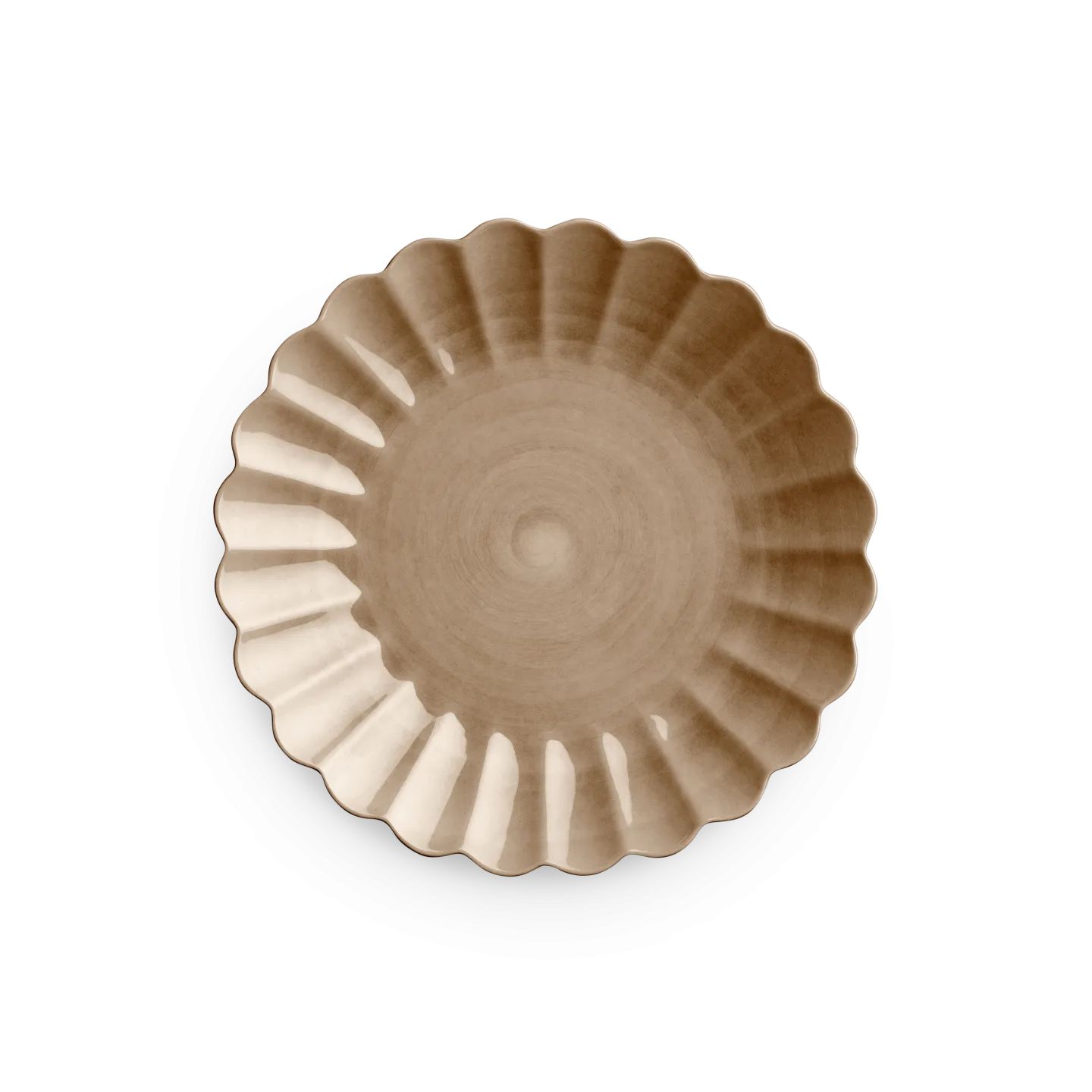 Mateus - Oyster tallrik 28 cm cinnamon - Mattallrikar - Brun - Naturmaterial