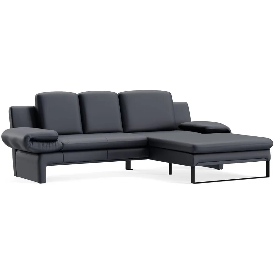 Ecksofa Astra Rechts Touch - 810 navy B 321 T 168 cm - Möbel Konfigurator: Traummöbel individuell zusammenstellen