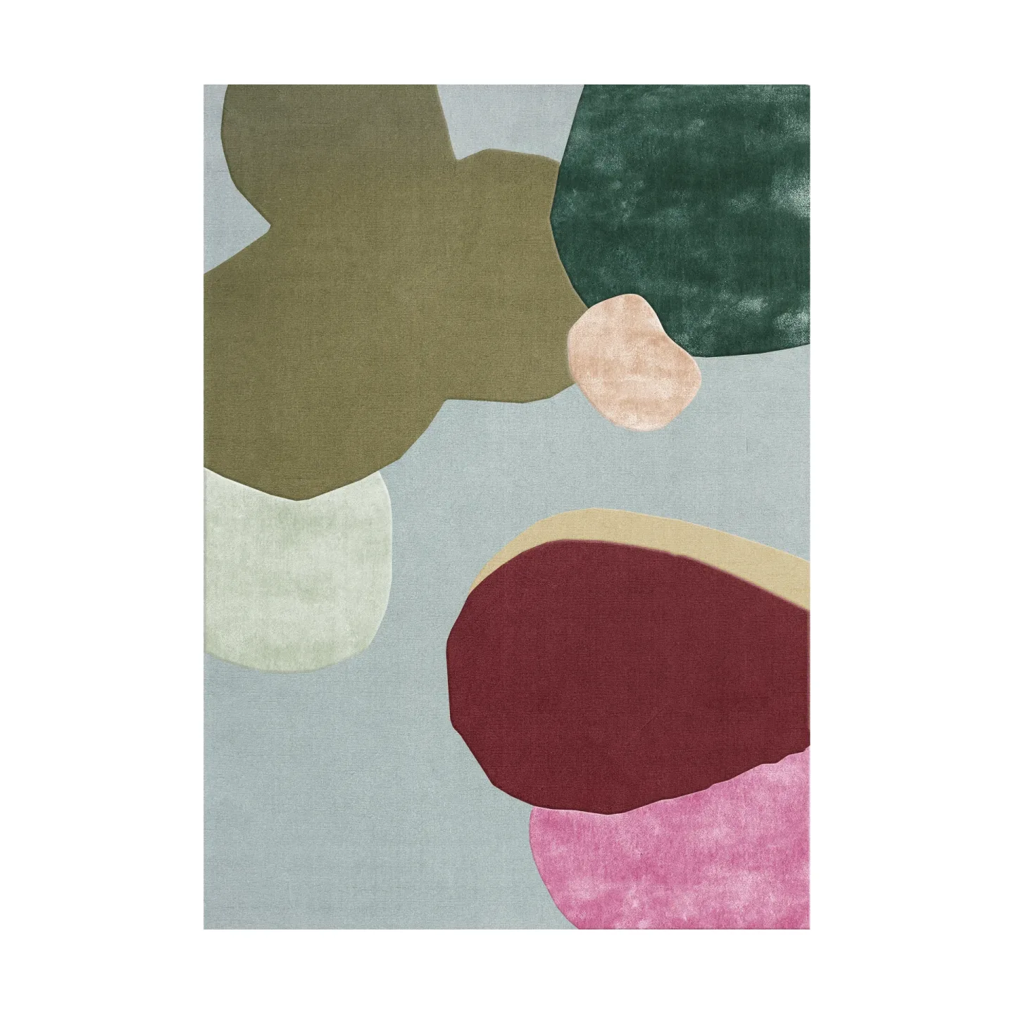 Layered Sleeping Flower Wollteppich 180x270 cm