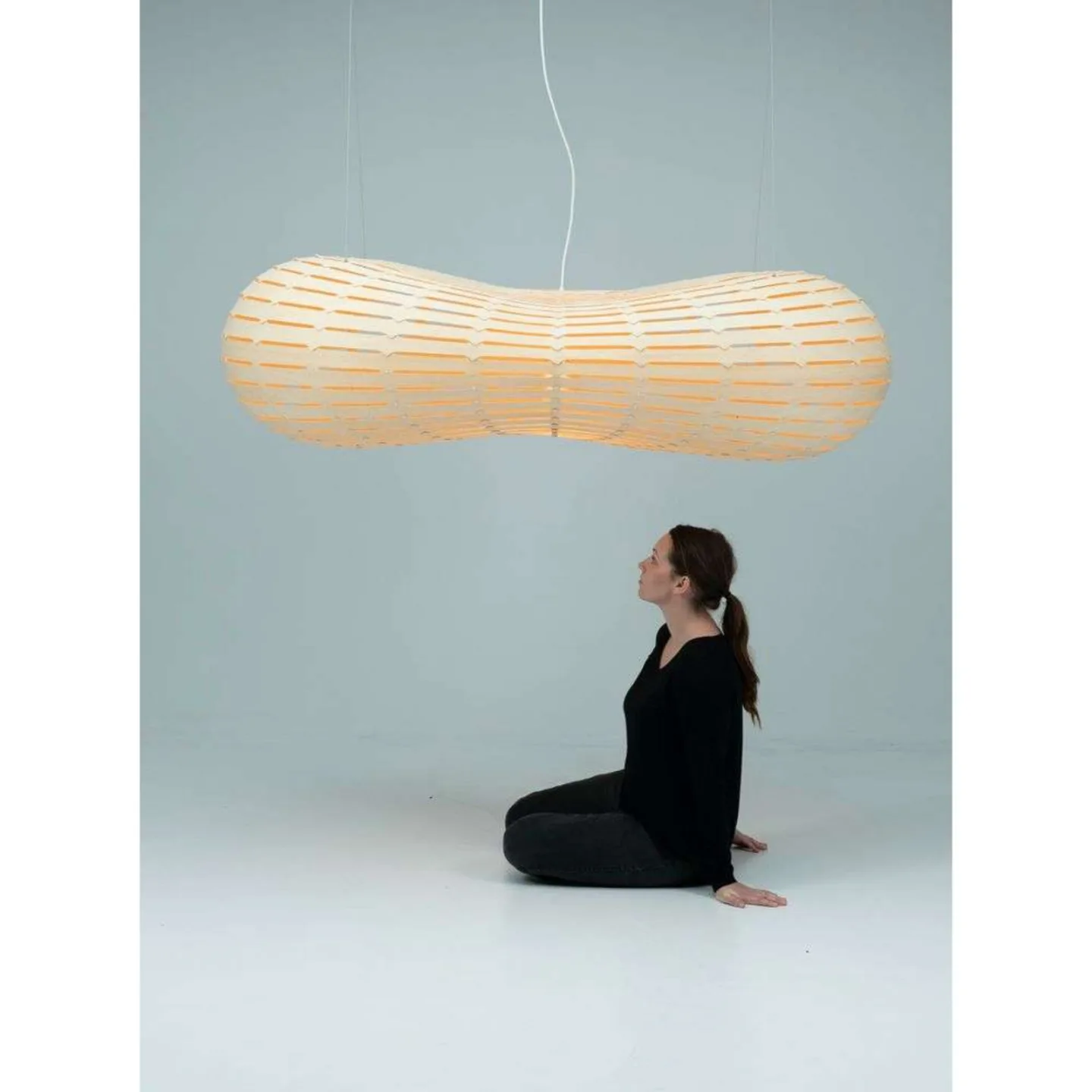 Cloud Pendelleuchte Large Bamboo - David Trubridge - Wohnzimmer - Bambus