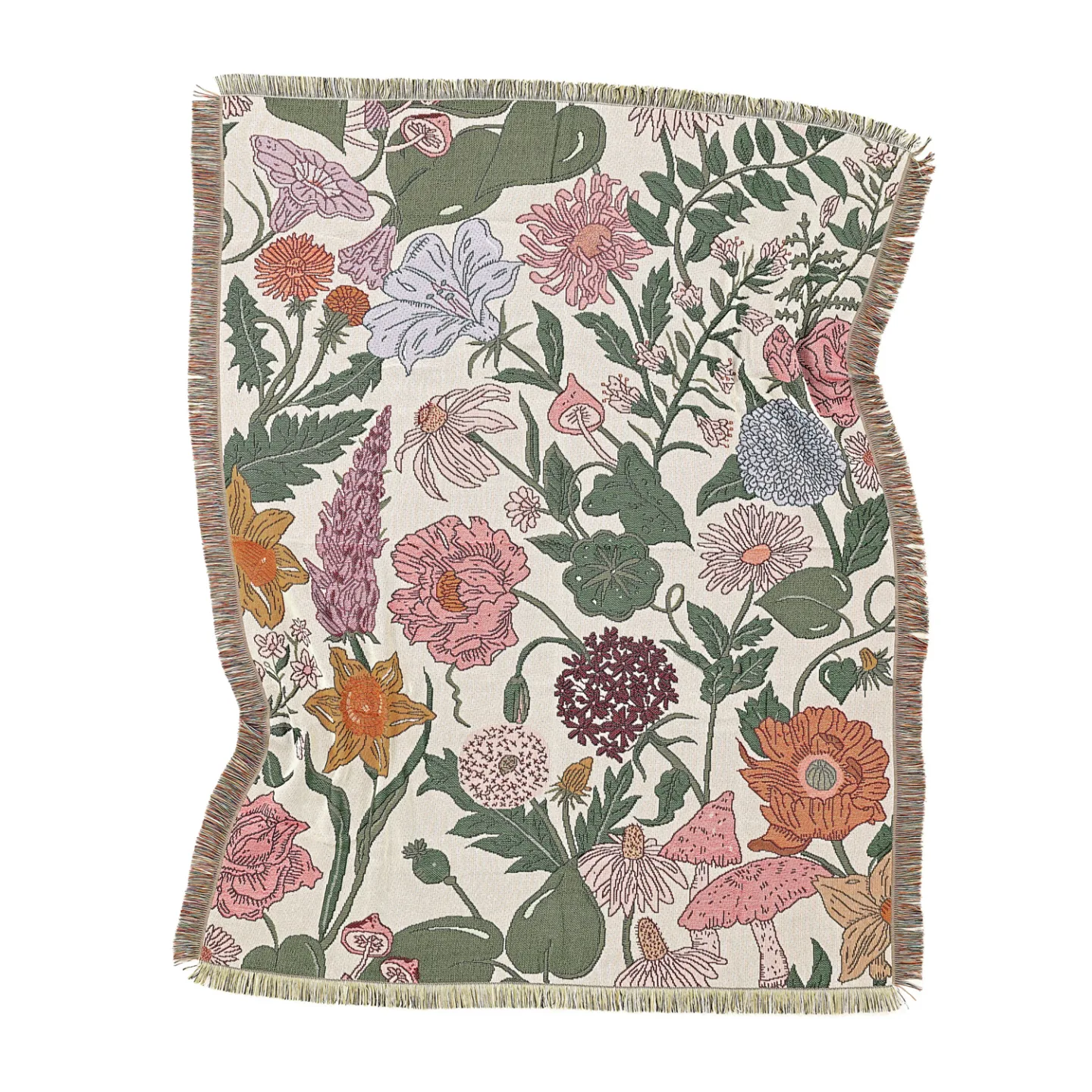 Pledd - Fiori Tapestry Blanket (multi) (Størrelse: 130 x 160 cm)