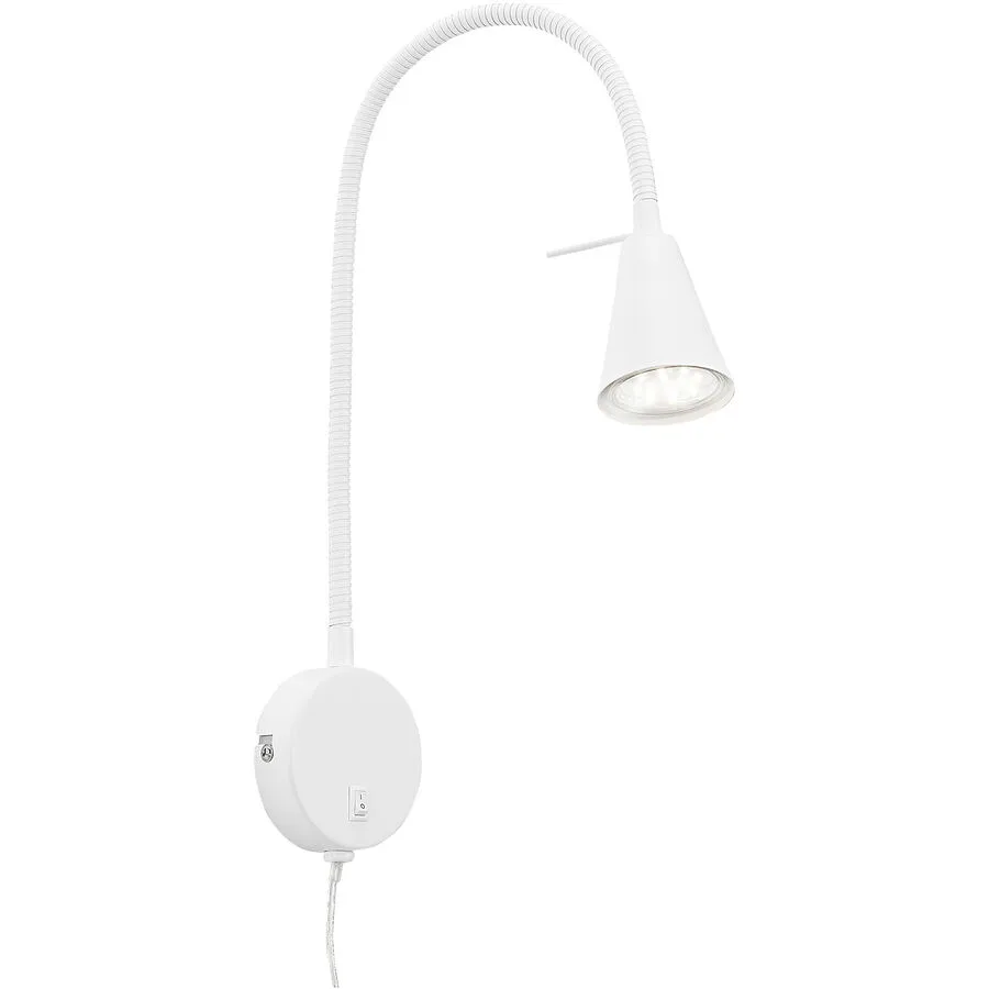 Wandlampe Conico Weiss Metall 8 cm 45 cm - LED - Lichtfarbe: Warmweiss - LED Energiesparlampen