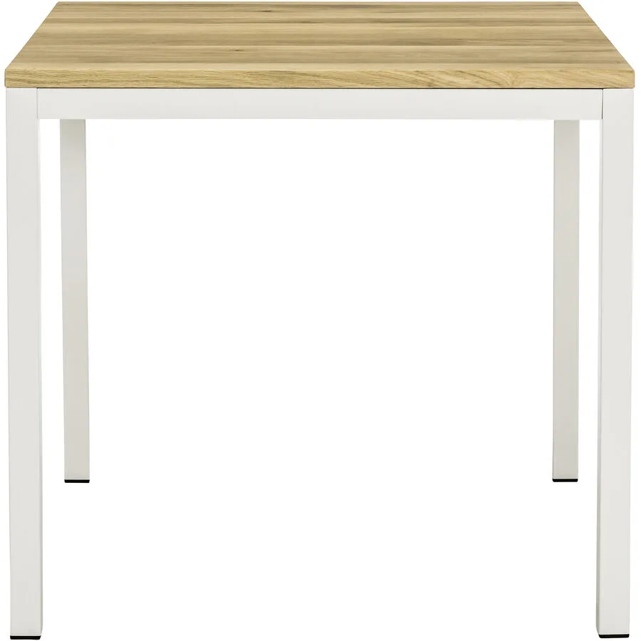 Esstisch Valerie Eiche Natur grauweiss Eiche Natur/Metall B 80 T 80 cm