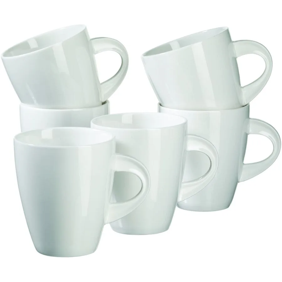 MÄSER Kaffeebecher-Set La Musica Elfenbein Porzellan 6 Stk