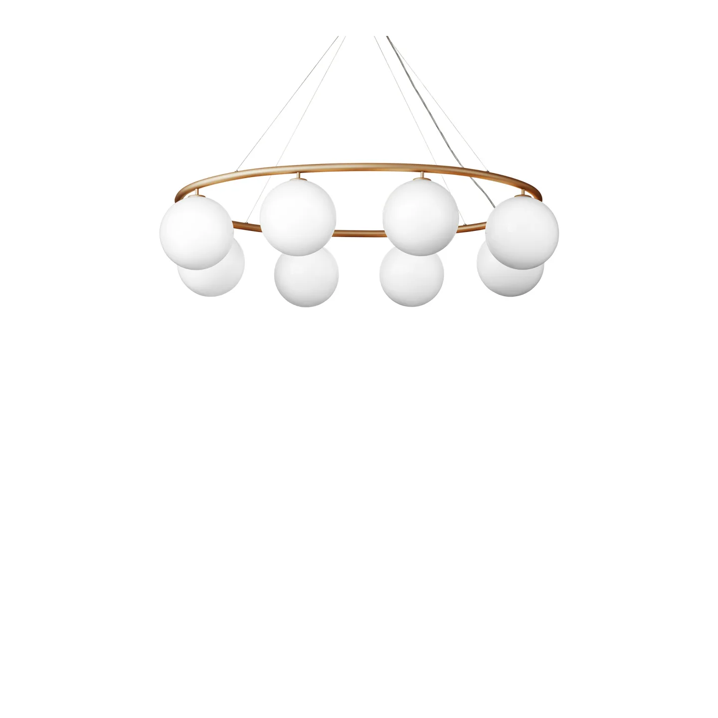 Nuura - Miira Circular 8 Brass/Opal - Takkronor - Sofie Refer - Guld