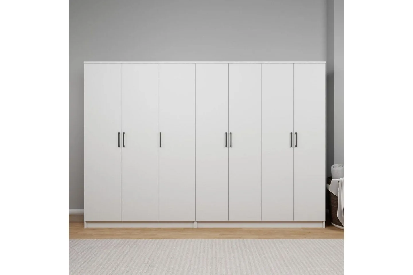 Olera Garderob 280x180 cm - Vit