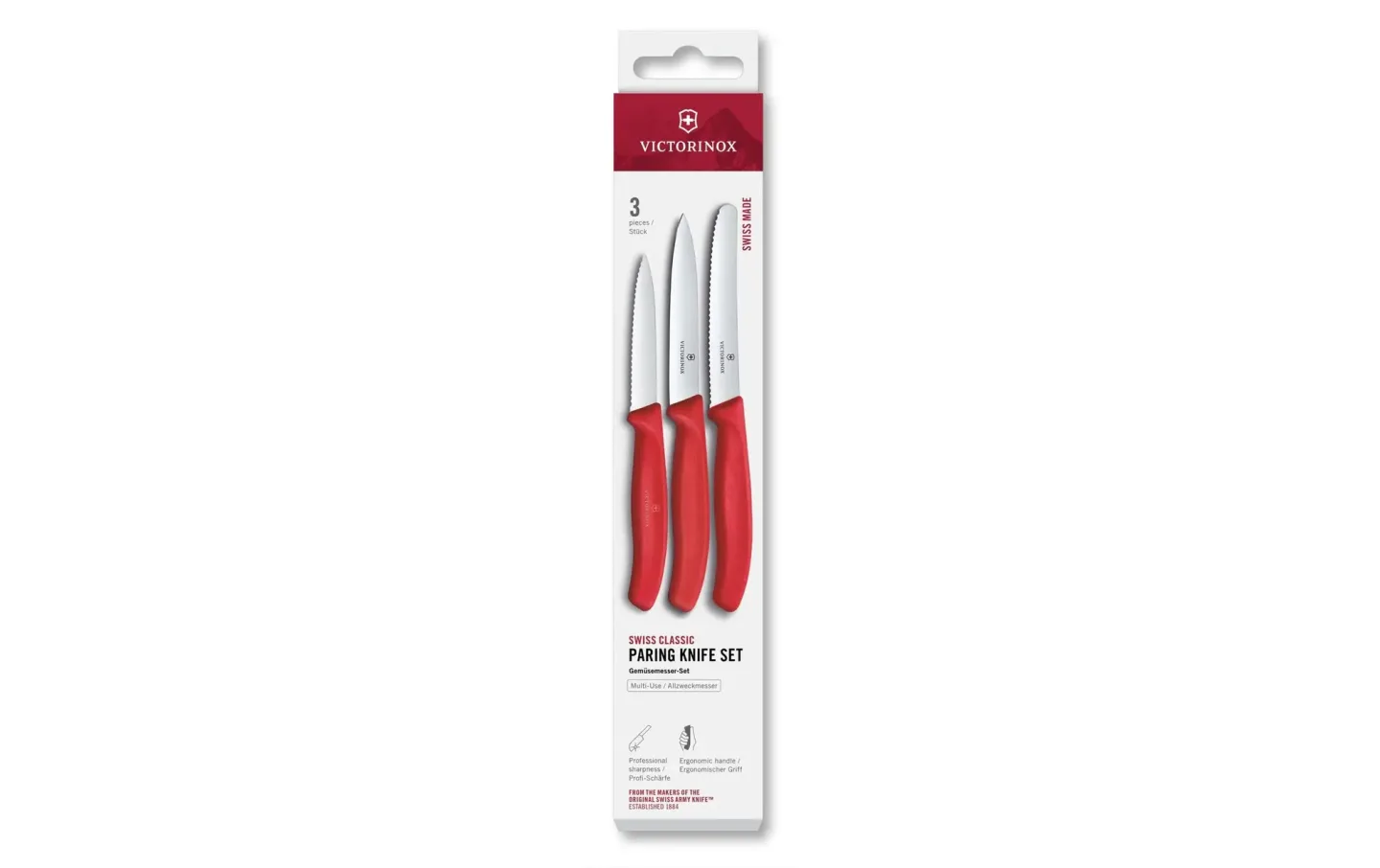 Alltron Gemüsemesser-Set Swiss Classic, Von Victorinox Rot | Schubiger Möbel