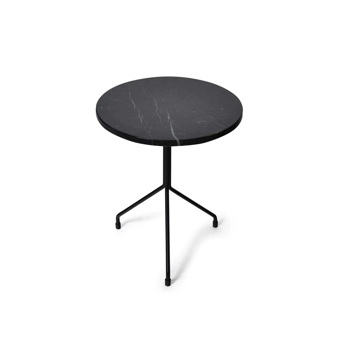OX Denmarq - Allforone Table Or Stool, Height 48 Cm, Top: Black Marble - Sidobord - Dennis Marquart - Svart - Metall/Sten