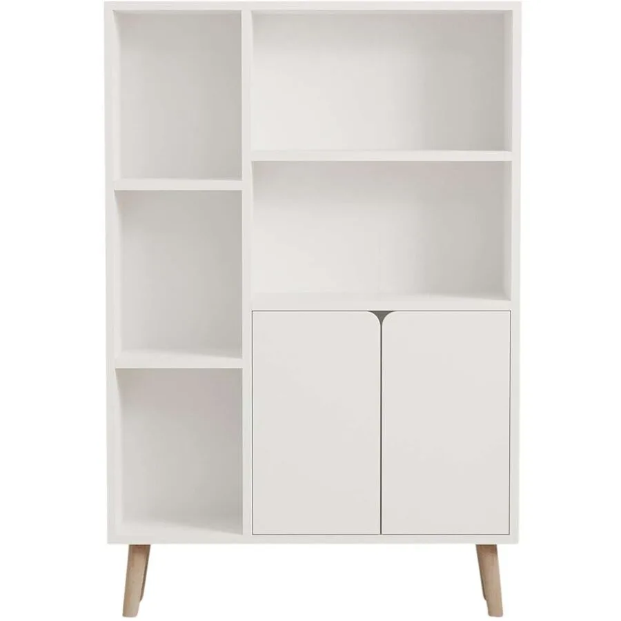 Bücherregal Hylde weiss Holzwerkstoff B 80 H 120 cm