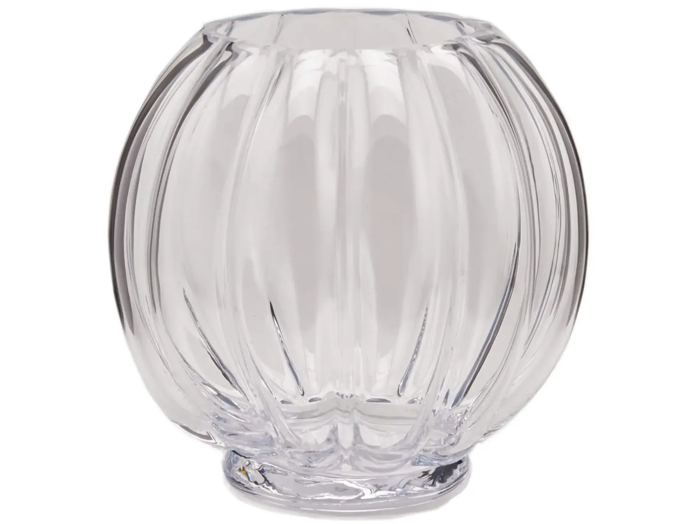 Edg Vase Kugelvase mit Rillen H: 29 cm | Schubiger Möbel