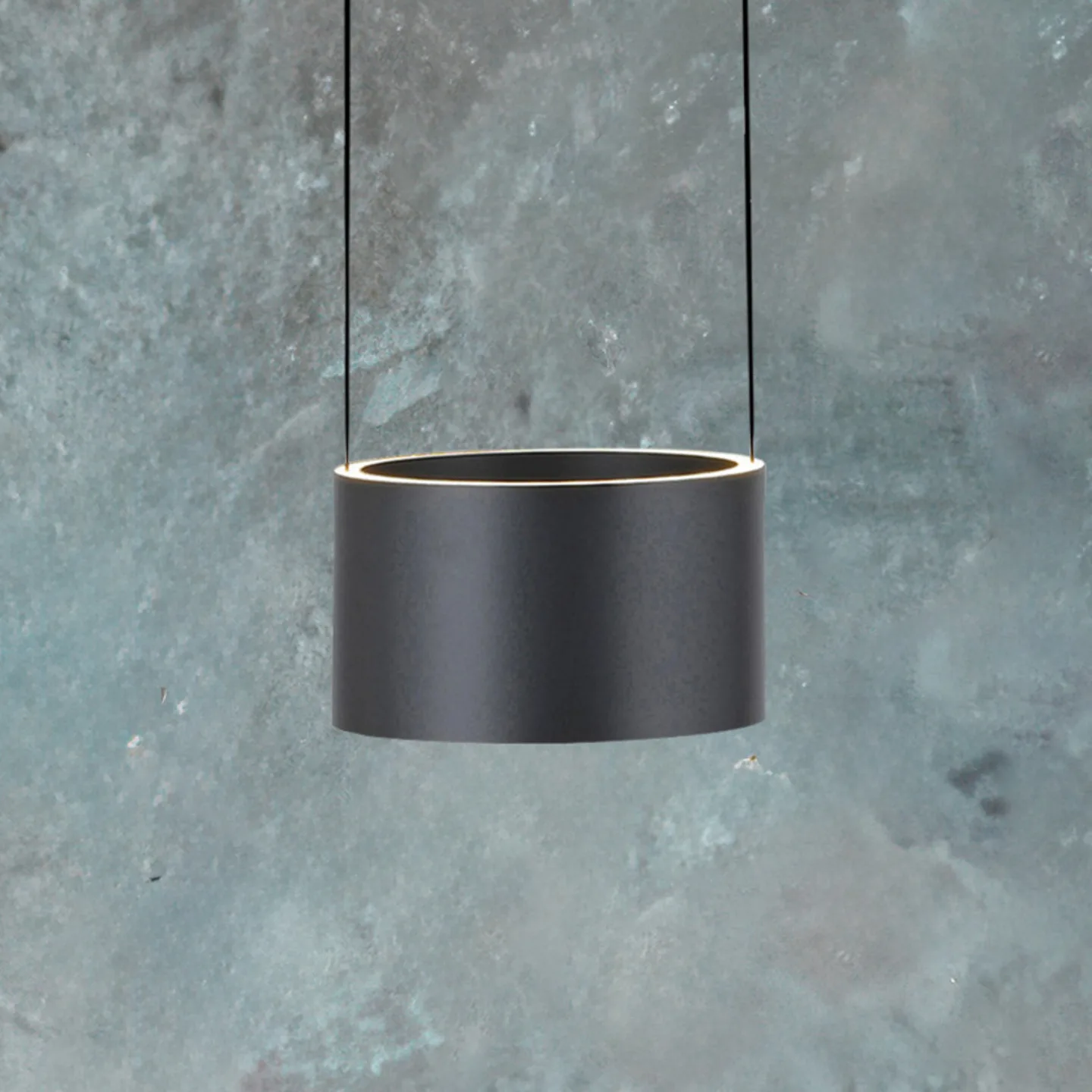 Clipse LED-Pendellampe, grau, Ø 20cm CCT Dimmer 2-flg - PURE - Wohnzimmer - Modern - Metall - Mehrflammig