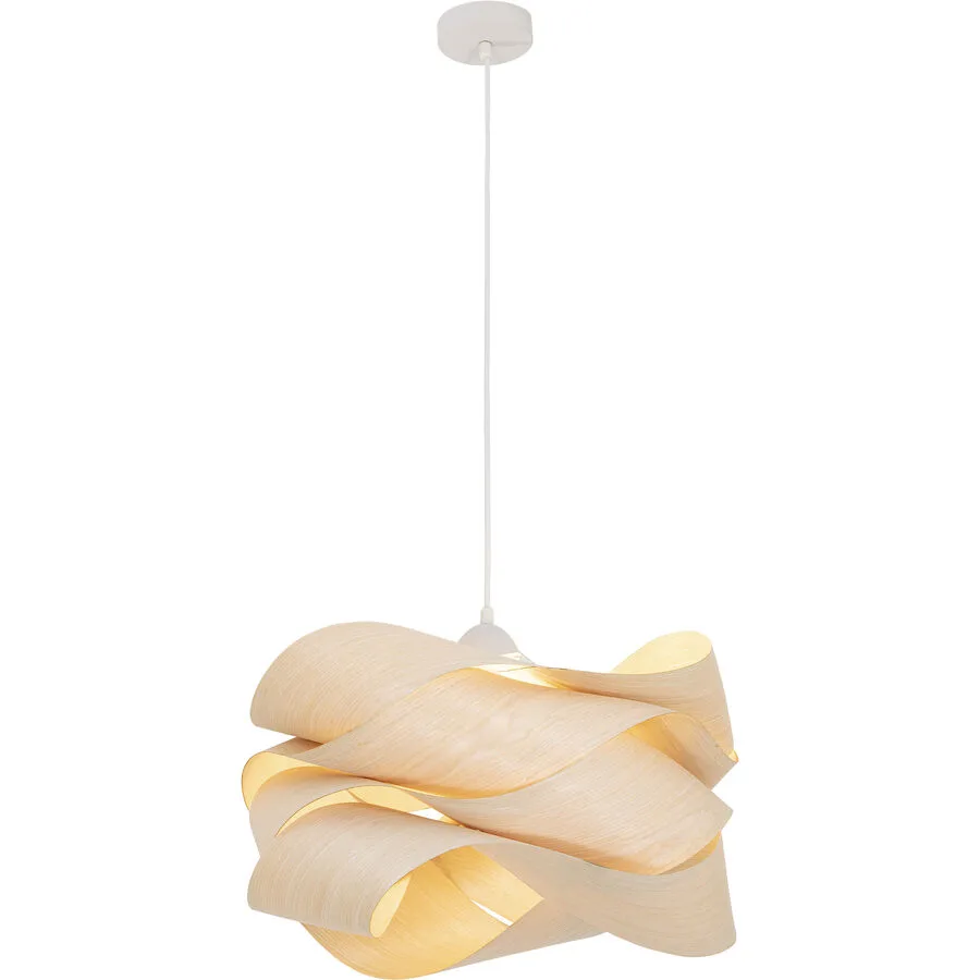 Pendellampe Phoenix Braun Holz 42 cm 134 cm - Farbe: Natur