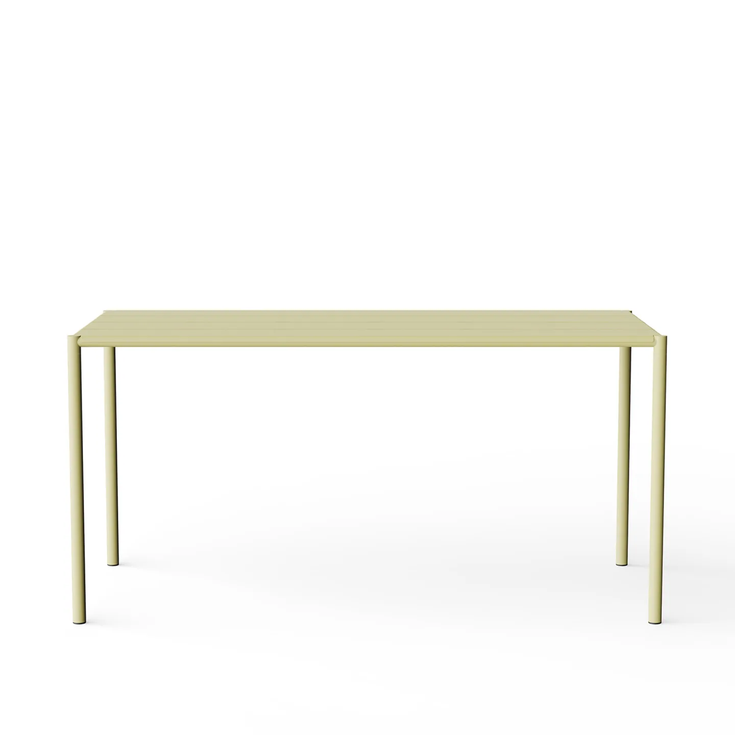 NINE - Sine - Dining Table 1510 x 755 Yellow - Matbord utomhus - Note Design Studio - Gul - Metall
