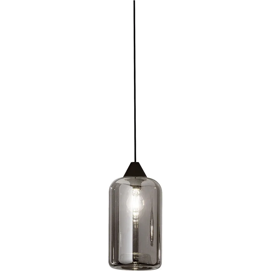 Giberti Luce Pendellampe Alessia L Grau Glas 13.5 cm 23 cm