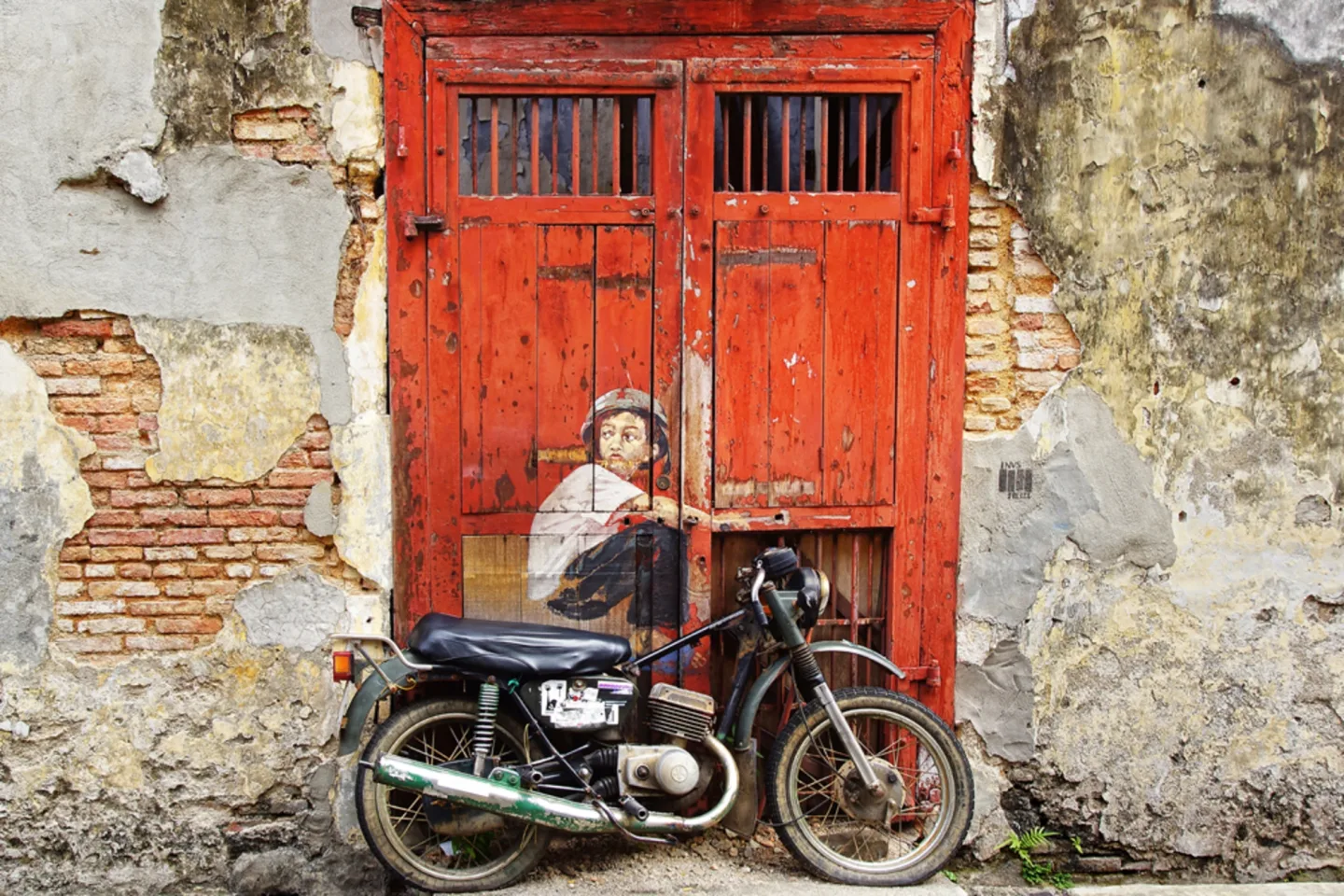 image LAND Alubild Street Art mit Moped | Schubiger Möbel