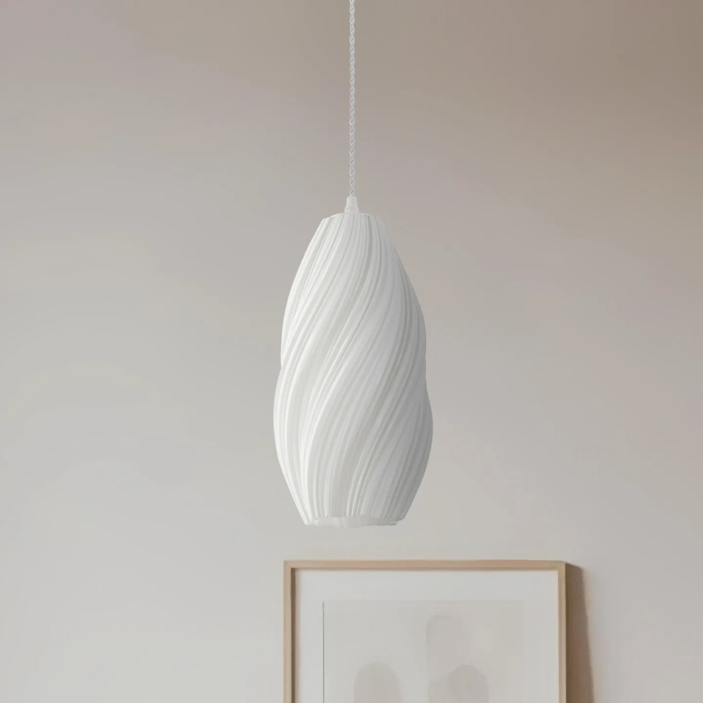 Nuvia Pendelleuchte Ø 15,5 cm weiß - Lindby - Wohnzimmer - Modern - Kunststoff - Einflammig