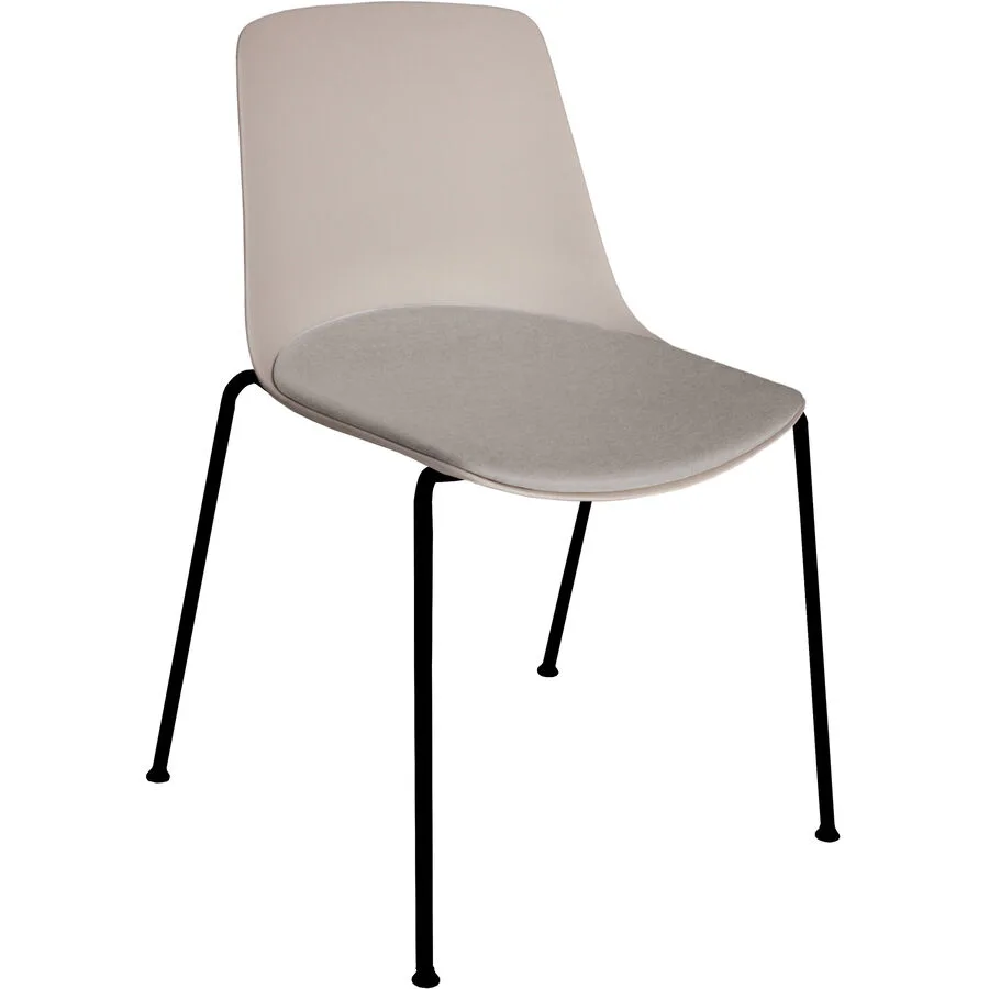 Bürostuhl Livio greige Polypropylen H 88 cm