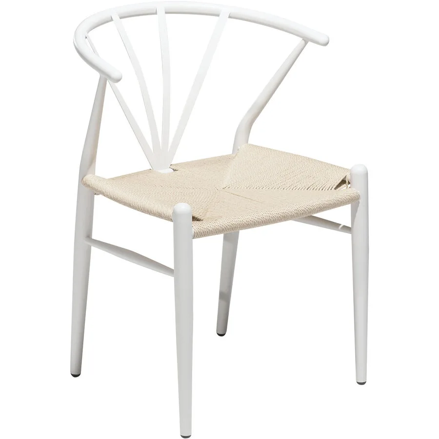 DAN-FORM Stuhl 2er-Set Delta white Mischgewebe