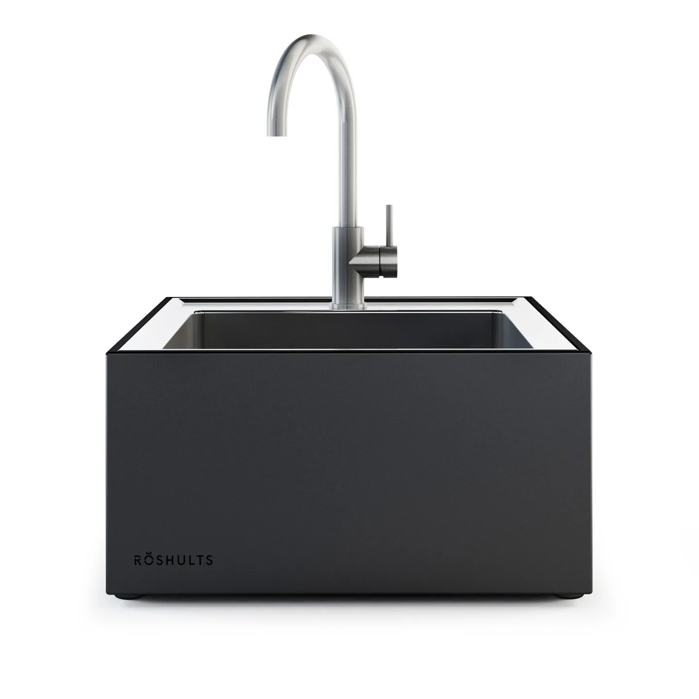 Röshults - Module Sink X Antracite, Stainless Steel - Utekök - Broberg & Ridderstråle
