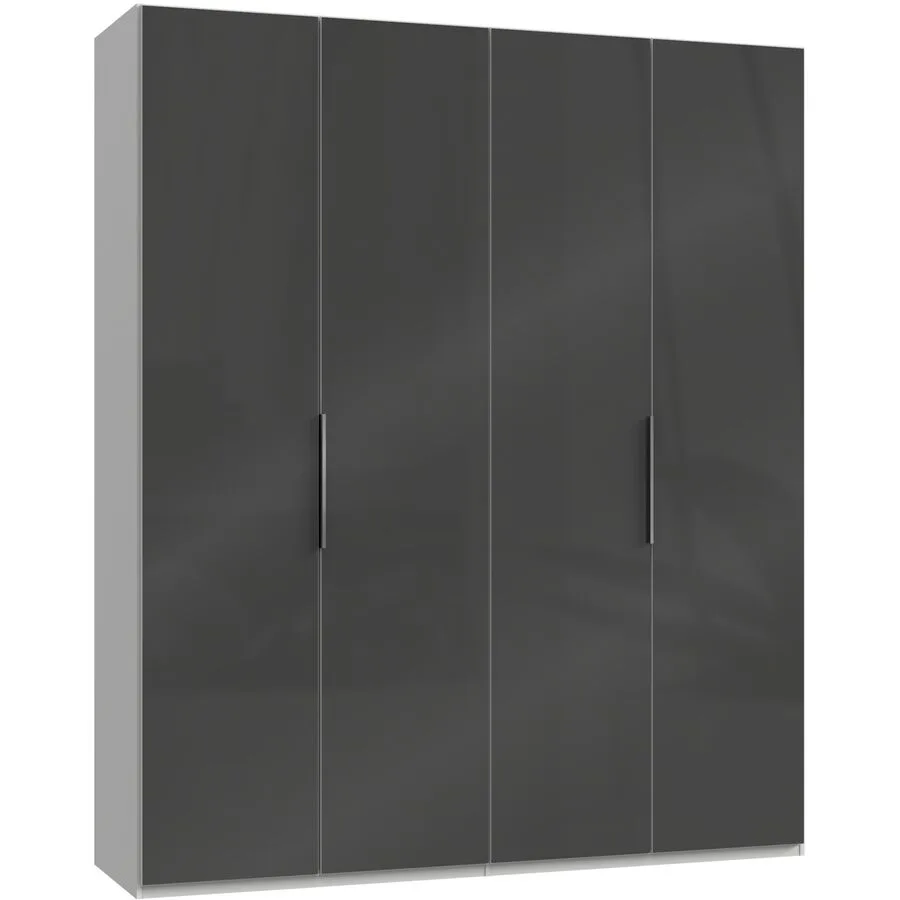 Kleiderschrank Sanko grau Holzwerkstoff B 200 cm