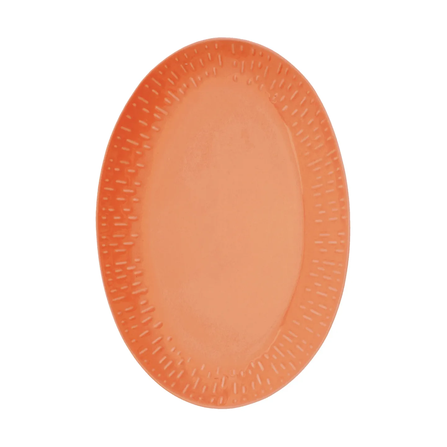 Aida Confetti Ovales Servierplatten-Tablett Apricot, 25,5 × 36 cm