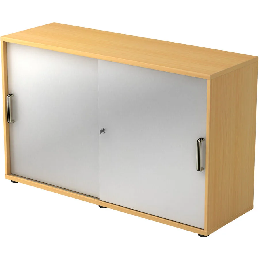 Aktenschrank Office silber Holzwerkstoff B 120 cm H 74.8 cm