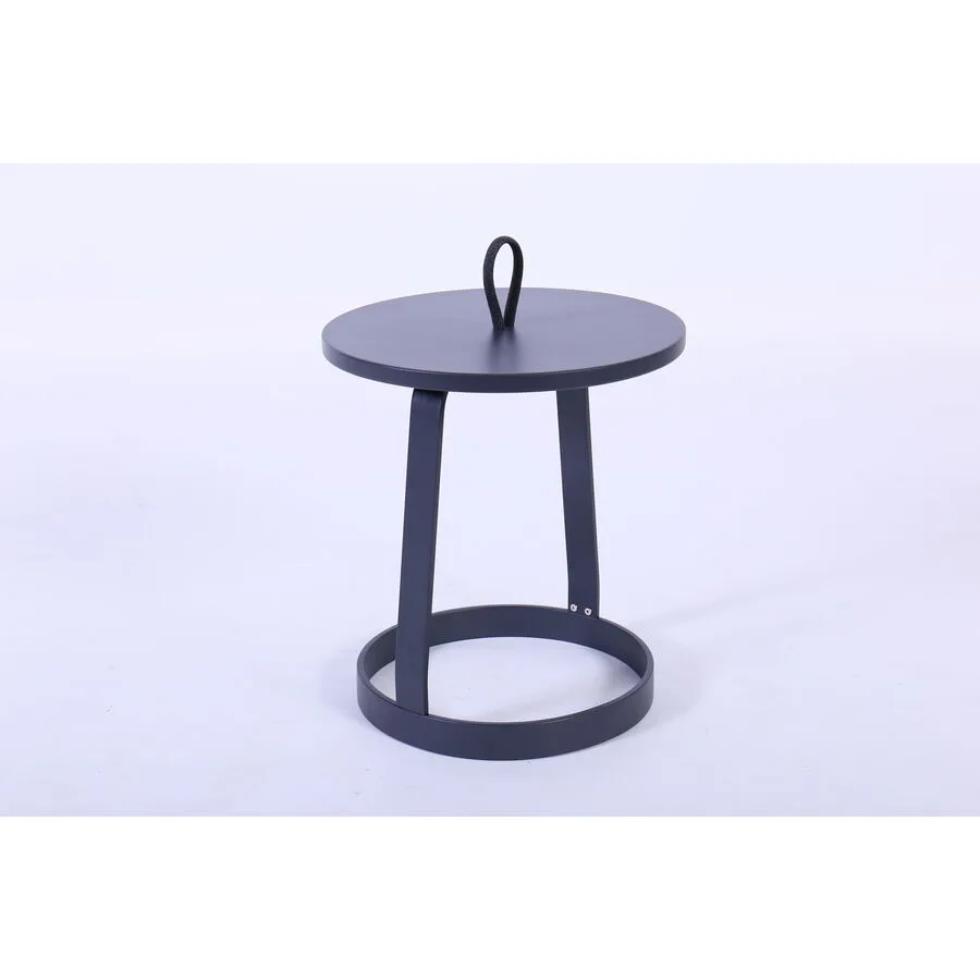 Beistelltisch Bonita anthrazit Aluminium B 47 cm H 52.5 cm