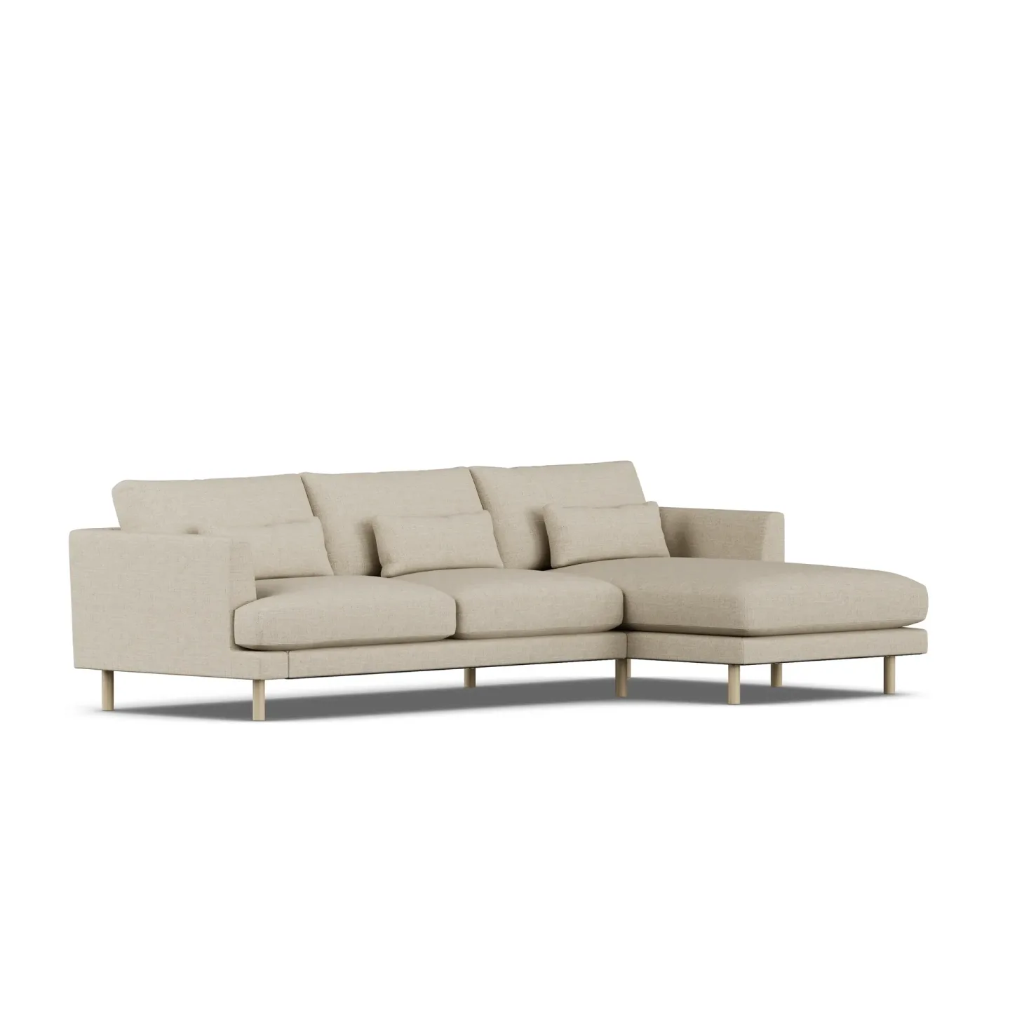 1898 Bredhult Sofa Bern Beige 0341-Eiche weiß geölt, 2,5-sitzig C1