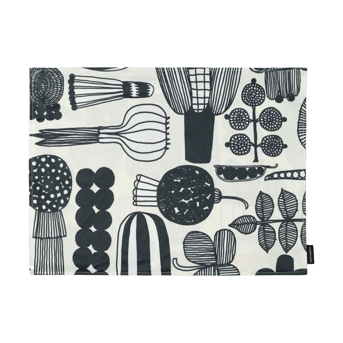 Marimekko Puutarhurin parhaat Tischset 31x42 cm White-black-orange