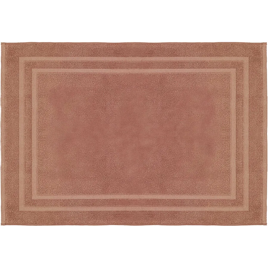 Badteppich Cleo terra Baumwolle 50 x 80 cm Rechteckig