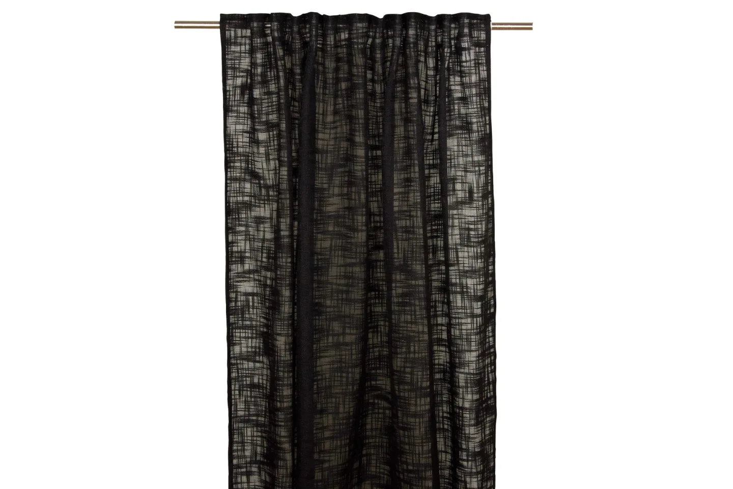 Jeff Gardinlängd 135x280 cm - Svart