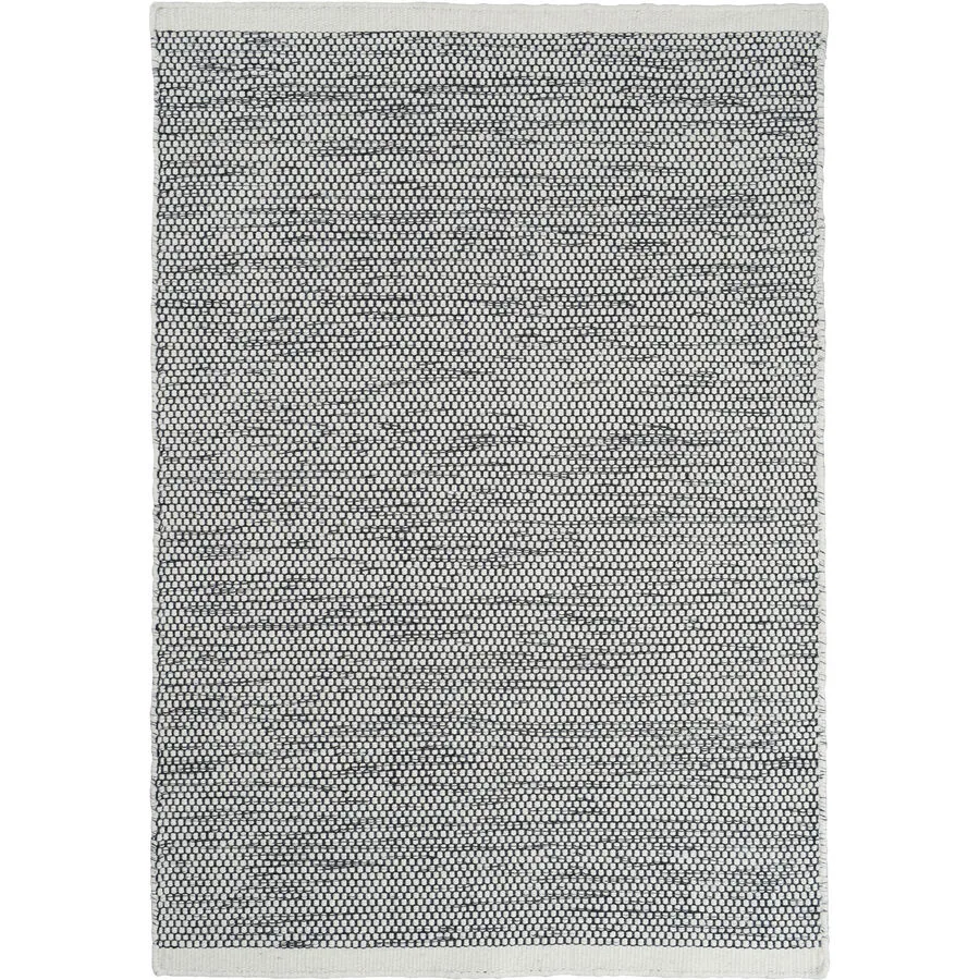 Teppich Asko Grau Wolle 140 cm 200 cm - Farbe: farbig - Teppich