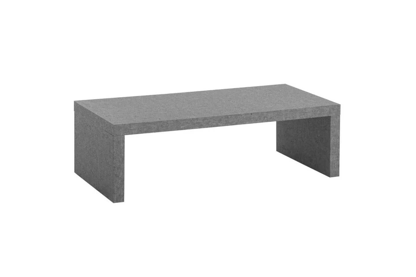 Soffbord Wohnling rektangulär 110 cm, stenoptik, modern look Grå - Grå