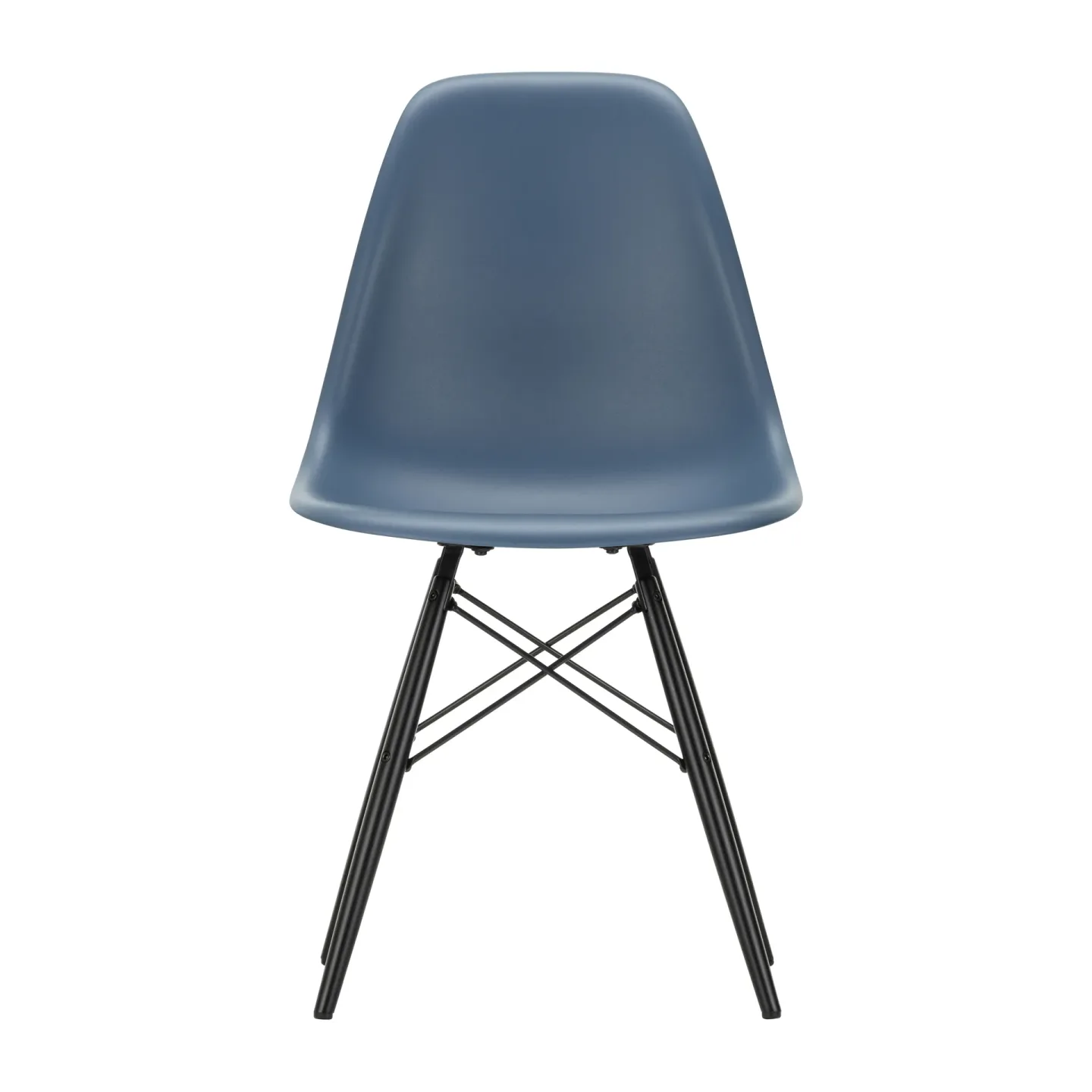 Vitra Eames Plastic Side Chair RE DSW stol 83 sea blue-black maple