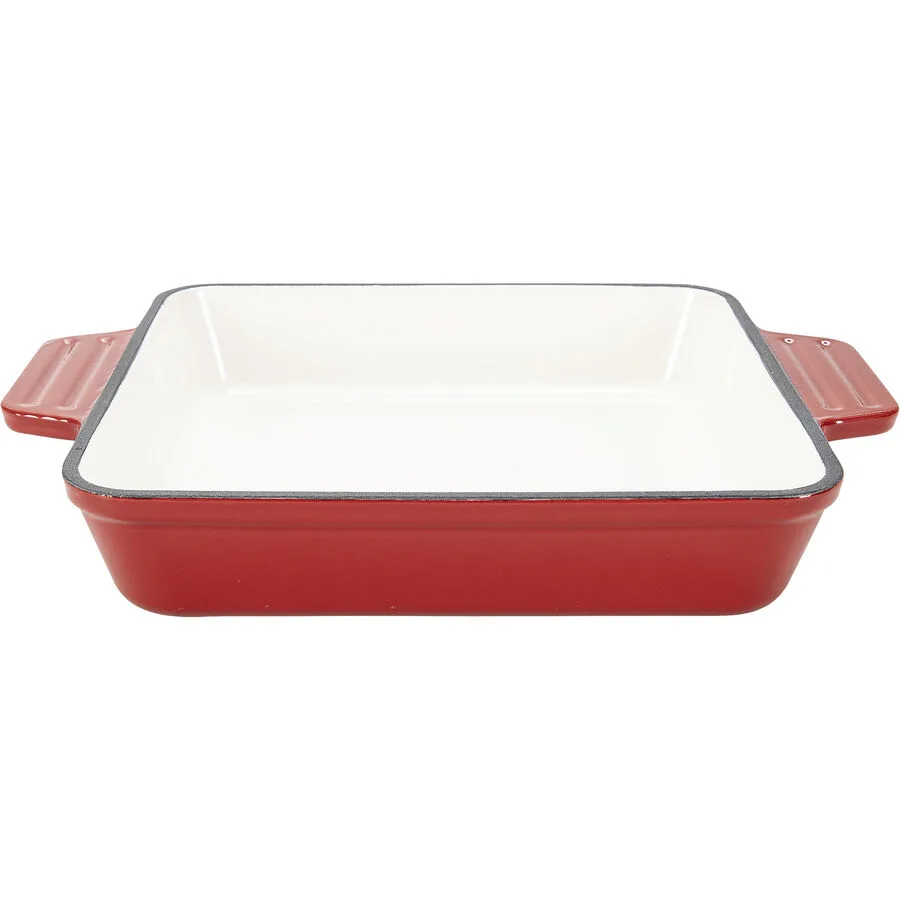 Grillpfanne Cook rot Gusseisen B 22 cm Induktionsherd