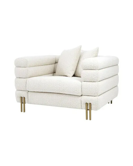 York Armchair Bouclé Cream