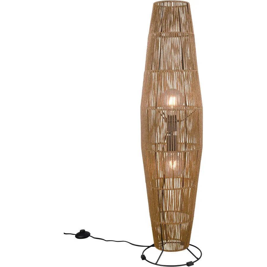 Stehlampe Nikki Braun Papier 103 cm