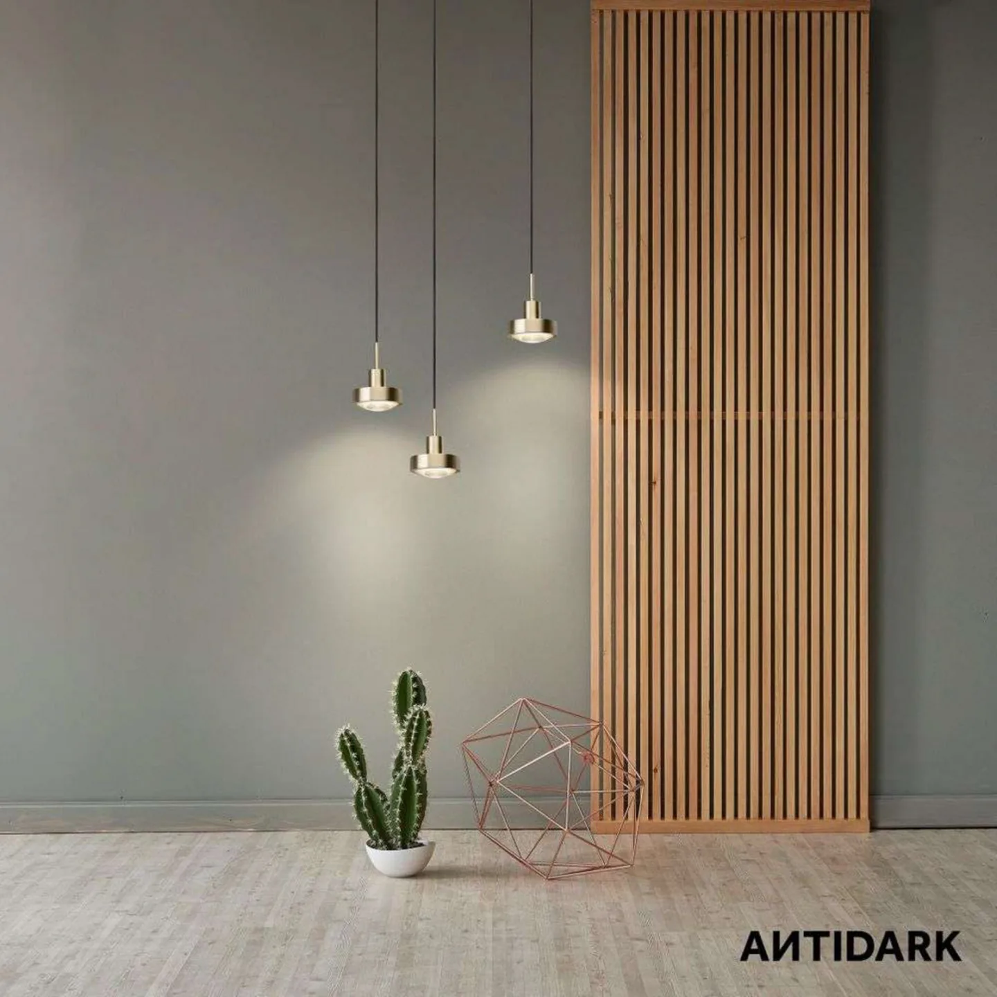 Vip 3 Pendelleuchte Schwarz - Antidark - Wohnzimmer - Aluminium