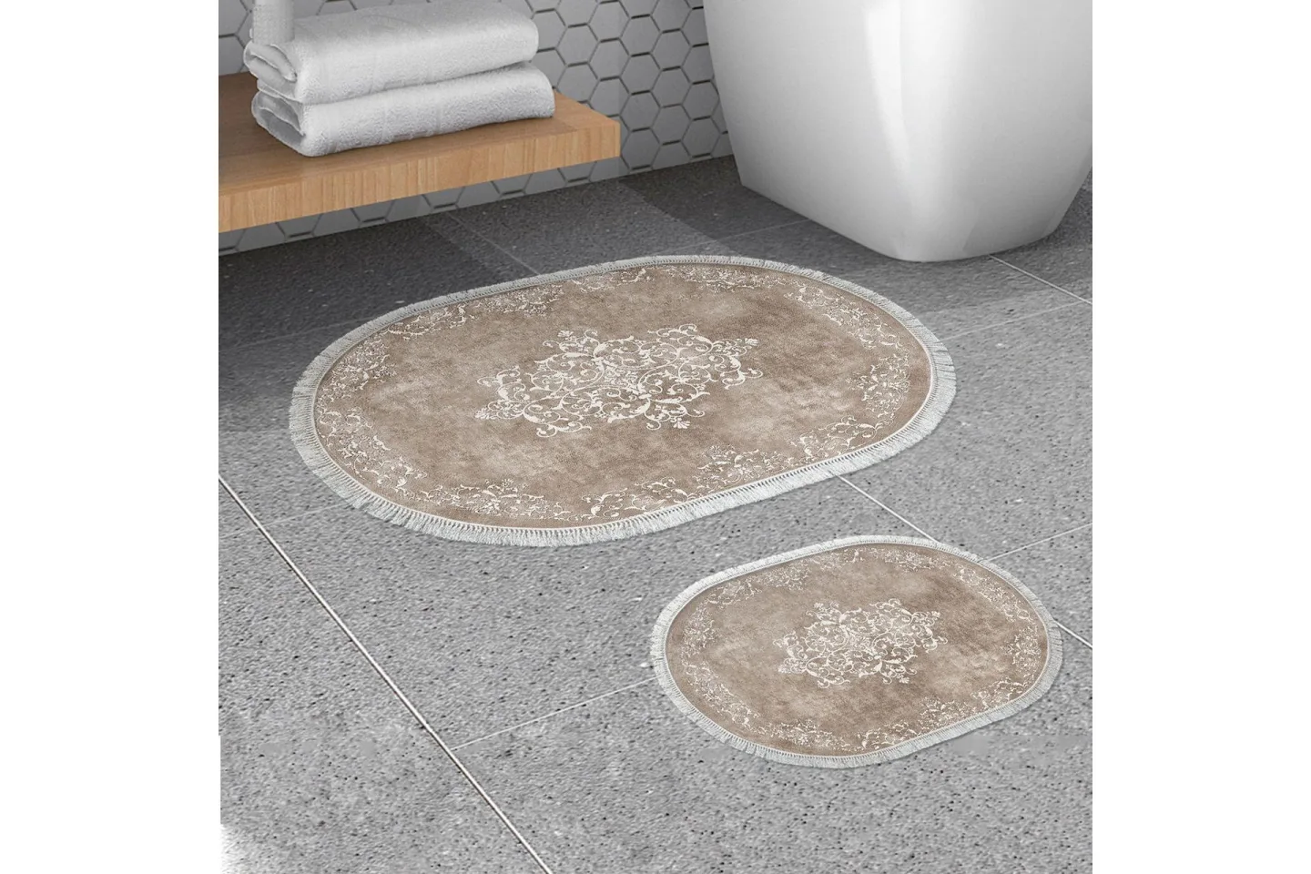 Panchoo Badrumsmatta 60x150 cm Rektangulär - Beige